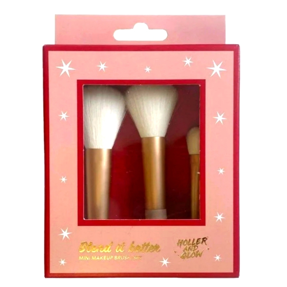 New Holler and Glow mini makeup brush set. BLEND IT BETTERMINI MAKEUP BRUSH SET